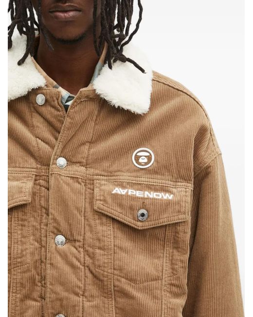 Aape By A Bathing Ape Brown Corduroy Jacket for men