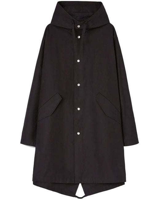 メンズ Jil Sander ロゴ パーカーコート Black