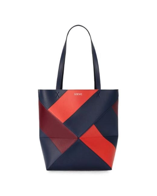 Loewe Red Medium Puzzle Shoulder Bag