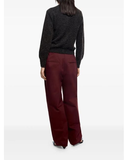 Bimba Y Lola フロントプリーツ パンツ Purple