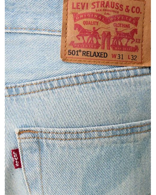Levi's Blue 501 Relaxed Jeans for men