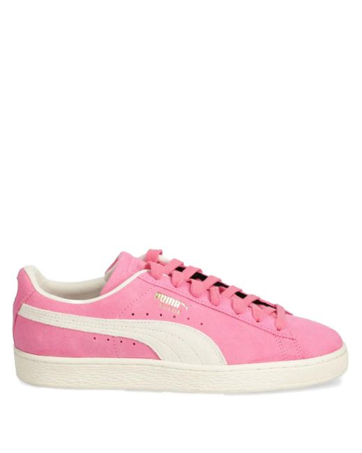 PUMA Pink Suede Trainers for men