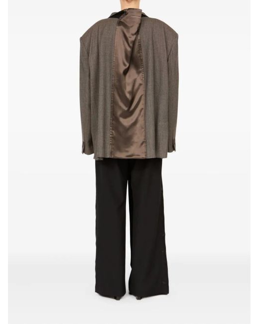 MM6 by Maison Martin Margiela Brown Einreihiges Sakko