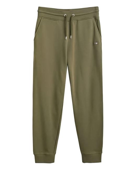 Gant Green Logo-Detailed Sweatpants for men