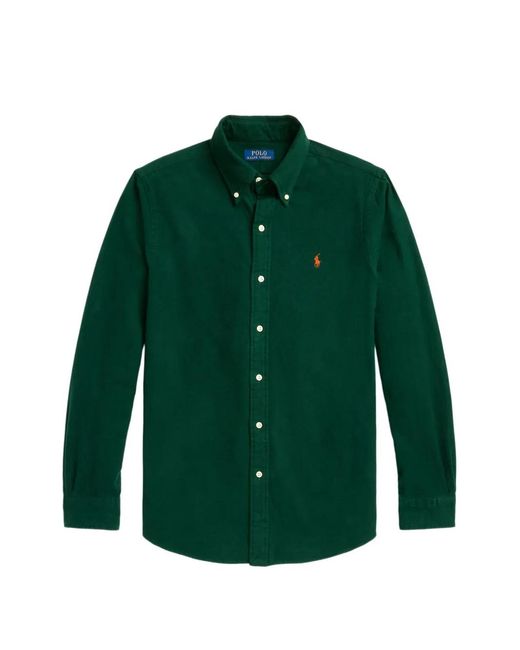 Polo Ralph Lauren Green Logo-Embroidered Shirt for men