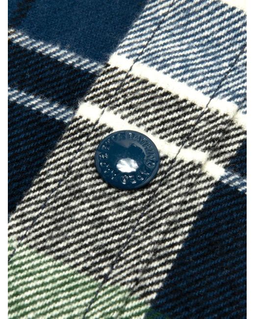 Aape By A Bathing Ape Green Hooded Plaid Shirt for men