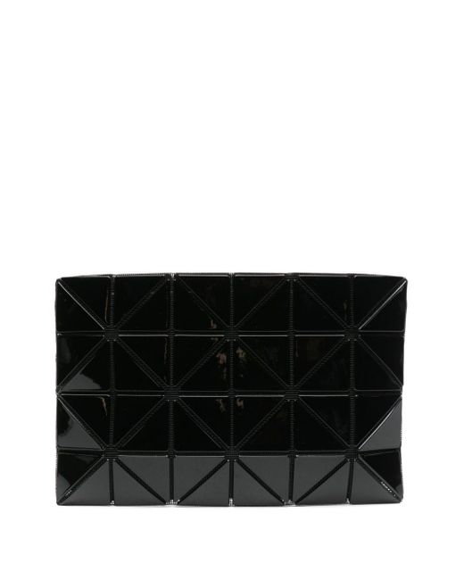 Bao Bao Issey Miyake Black Geometric-panelled Clutch Bag