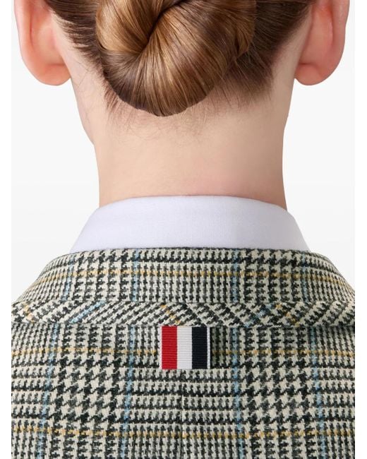 Thom Browne Gray Sakko Mit Hahnentrittmuster