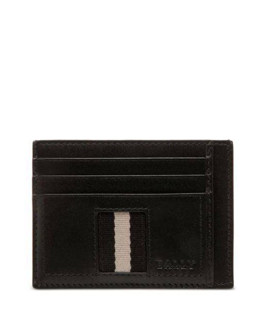 Bally Pasjeshouder Met Streepdetail in het Black voor heren