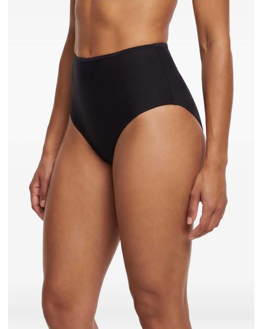 Totême Black Mid-Rise Bikini Bottoms