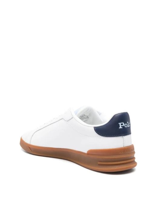 Polo Ralph Lauren White Heritage Court Ii Sneakers for men