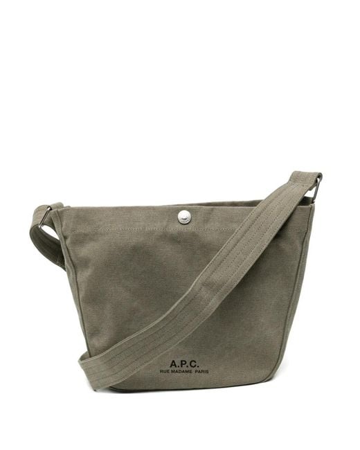A.P.C. Gray Journal Small Satchel