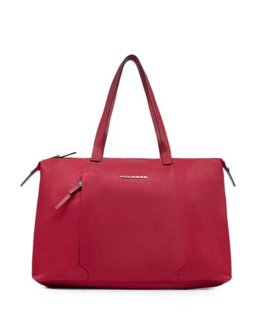 Piquadro Red Pochette D'Ordinateur À Plaque Logo for men