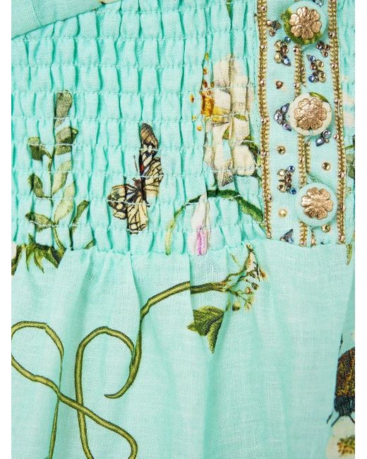 Camilla Blue Freefall Midi Dress