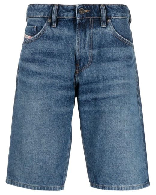 DIESEL Slim-fit Denim Shorts in het Blue voor heren