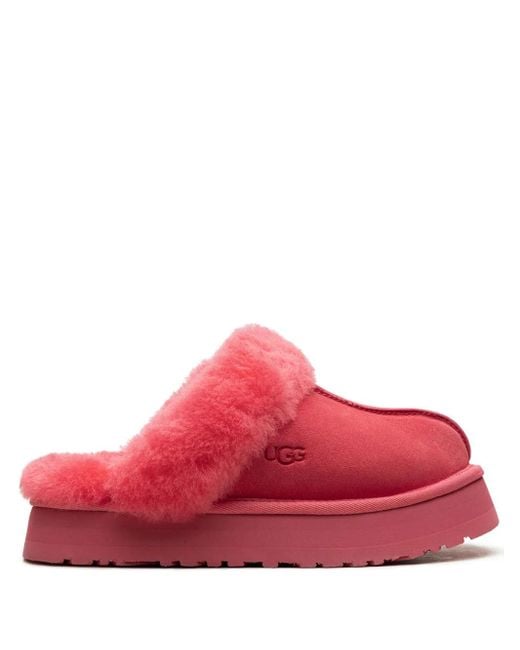Ugg Disquette プラットフォーム スリッポン Red