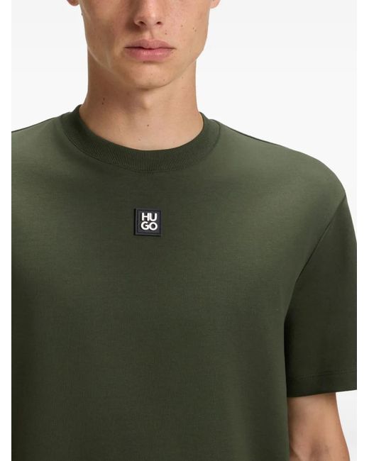 HUGO Green Logo-Patch T-Shirt for men