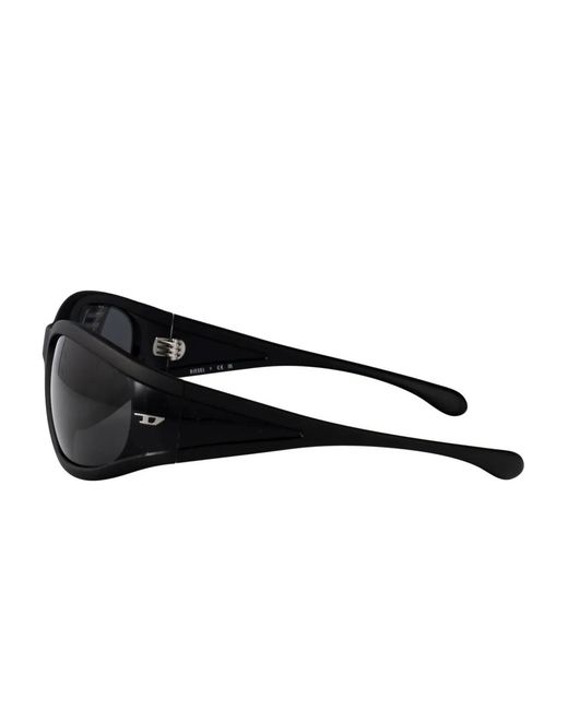 DIESEL Black Oversized-Frame Sunglasses