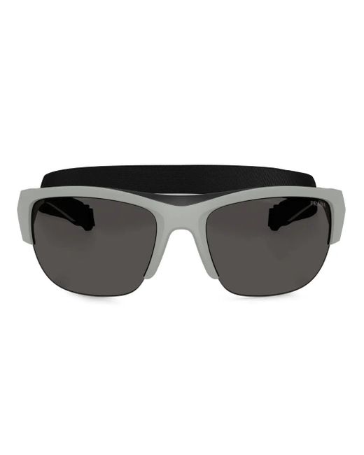 メンズ Prada Linea Rossa リネア・ロッサ サングラス Black