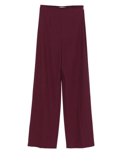Patrizia Pepe High Waist Broek in het Purple