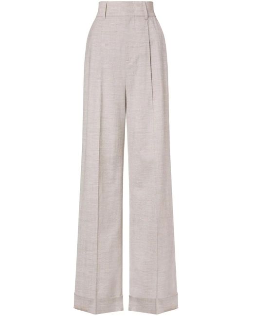 Philosophy Di Lorenzo Serafini White High-Waist Trousers