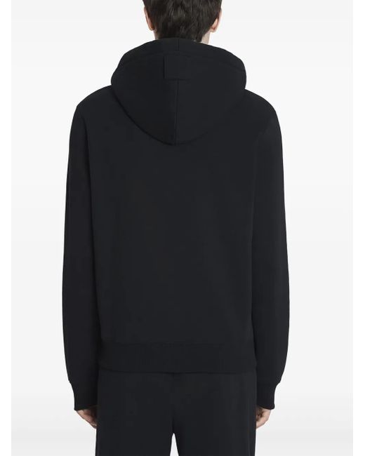 メンズ Lanvin ロゴ パーカー Black