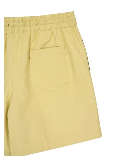 Casablanca Yellow Monogram Drawstring Shorts for men