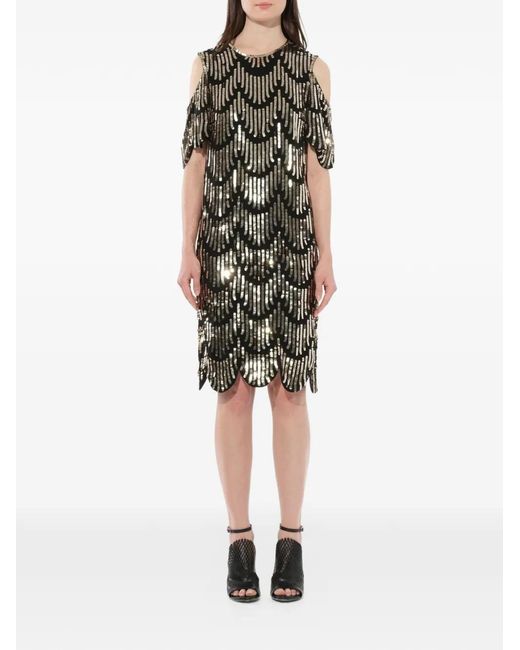 Robe Brodée De Sequins Givenchy en coloris Black