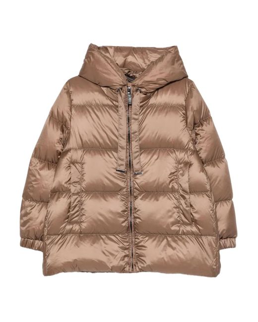 Max Mara Brown Seia Puffer Jacket