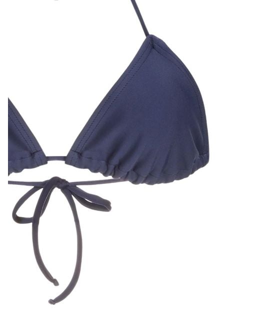 Amir Slama Blue Halterneck Triangle Bikini