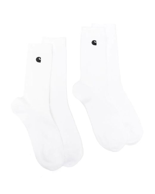 メンズ Carhartt Madison 靴下 2足組 White