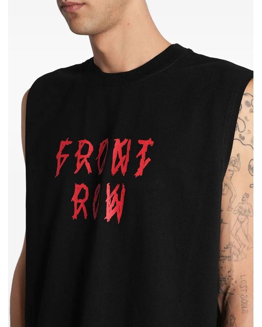 Mugler Black Print Sleeveless Vest for men