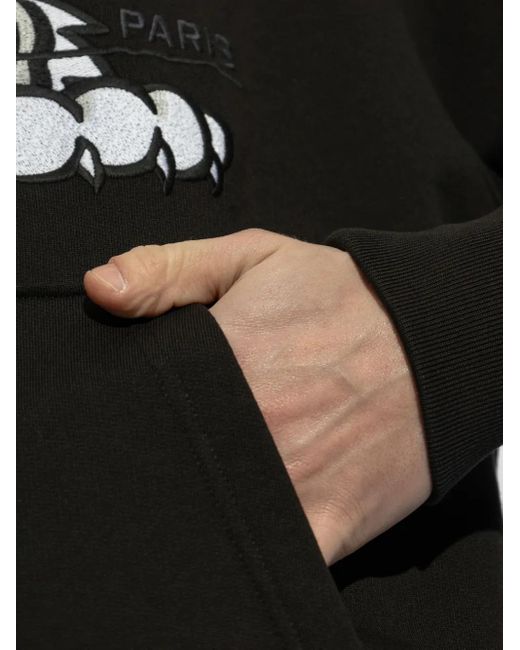 Felpa Happy Tiger Con Cappuccio di KENZO in Black da Uomo