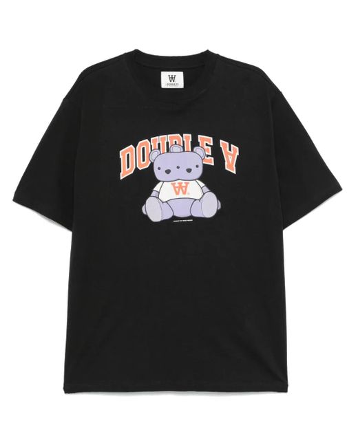WOOD WOOD Black Asa Bear T-Shirt for men
