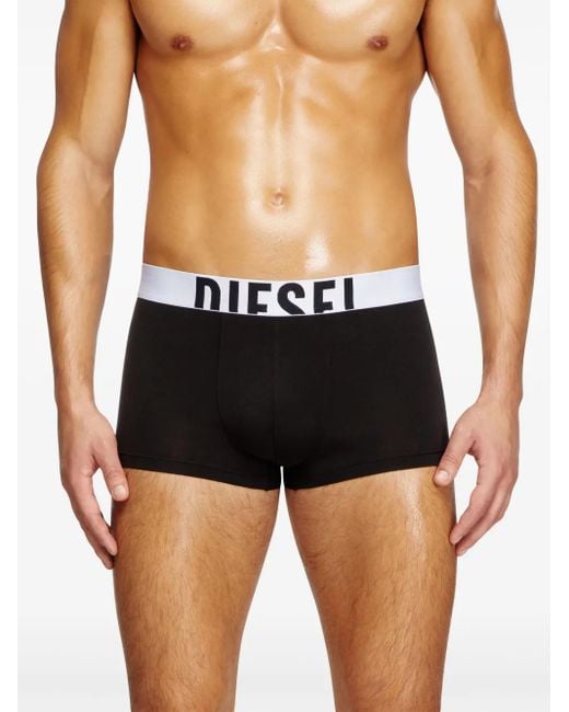 DIESEL Black Damien-D-Pop-40 Boxers (Pack Of Three) for men