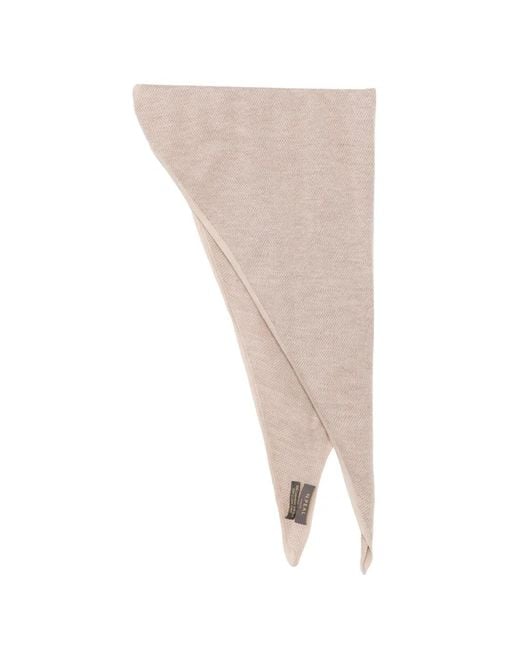 N.Peal Cashmere Natural Birdseye Neckerchief