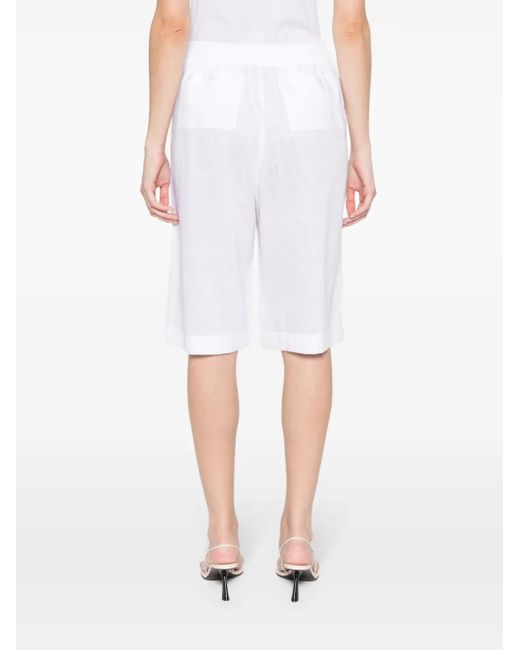 Fabiana Filippi White Linen Shorts