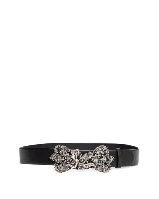 Dilara Findikoglu White Cherub-Embellished Belt