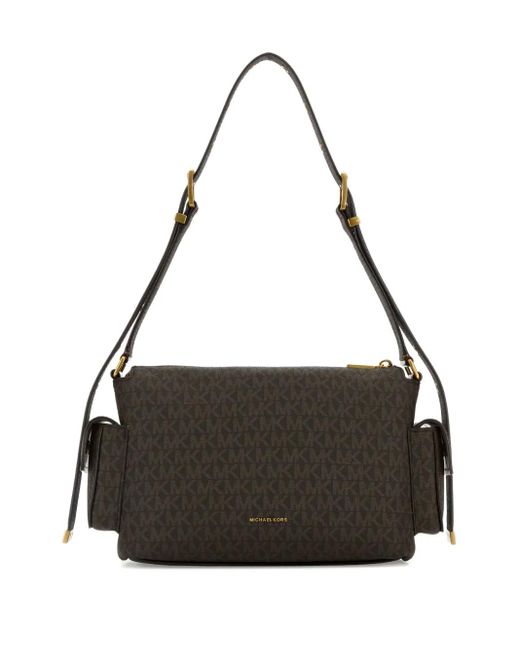 MICHAEL Michael Kors Black Medium Dakota Monogram Shoulder Bag