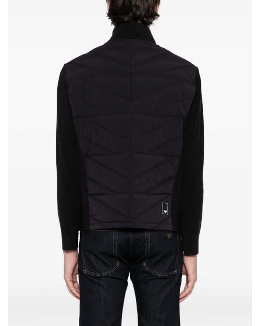 メンズ Emporio Armani パデッドジャケット Black