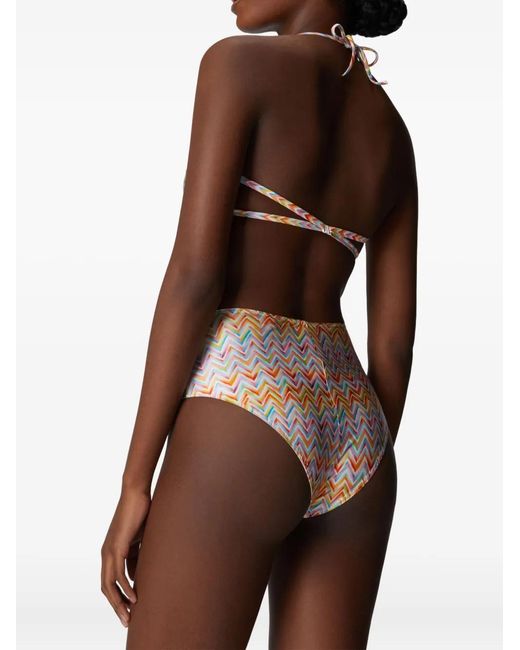 Missoni White Zigzag-Pattern Bikini