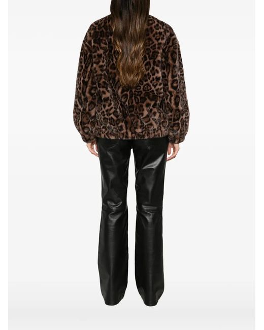 Betta Corradi Brown Leopard-Print Jacket