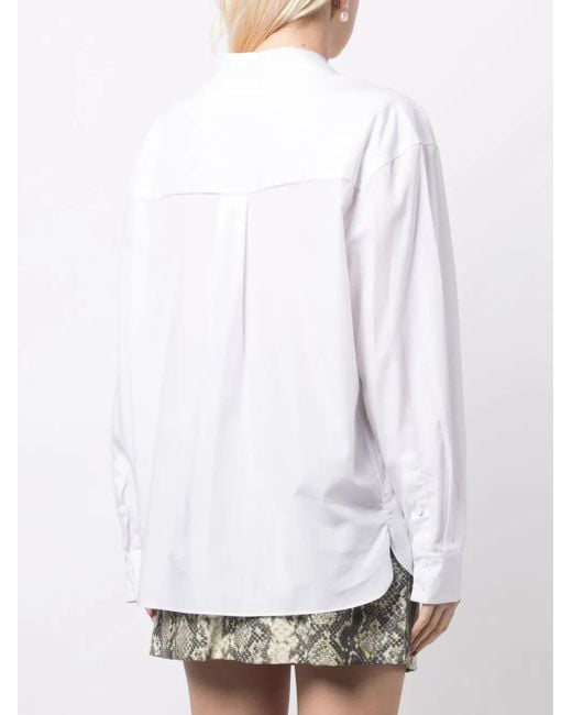 IRO White Spread-Collar Cotton Shirt