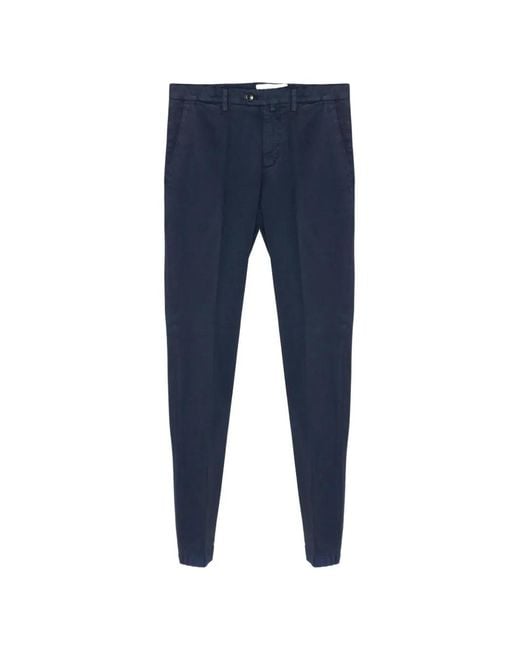 Briglia 1949 Blue Tapered Chino Pants for men
