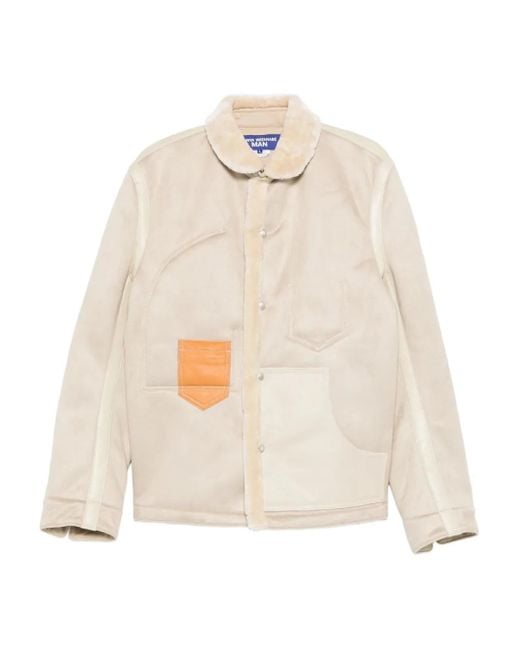 Junya Watanabe White Pouch-Pocket Panelled Jacket for men