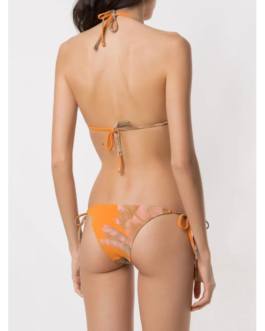 Amir Slama Multicolor Printed Triangle Bikini Set