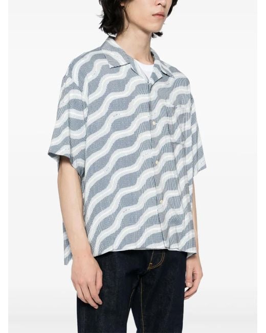 Visvim Blue Copa Silk Shirt for men