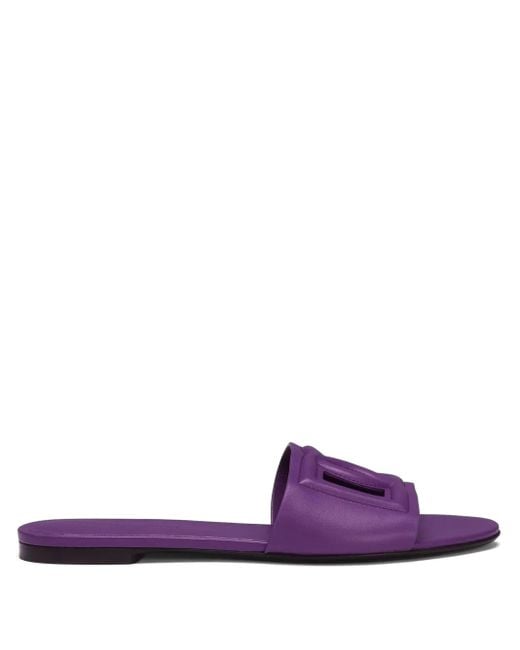 Dolce & Gabbana Purple Slides