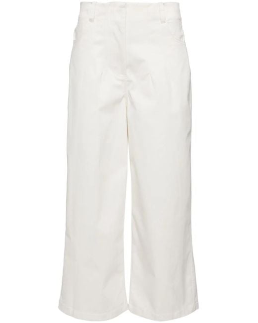 Staud White Luca Trousers