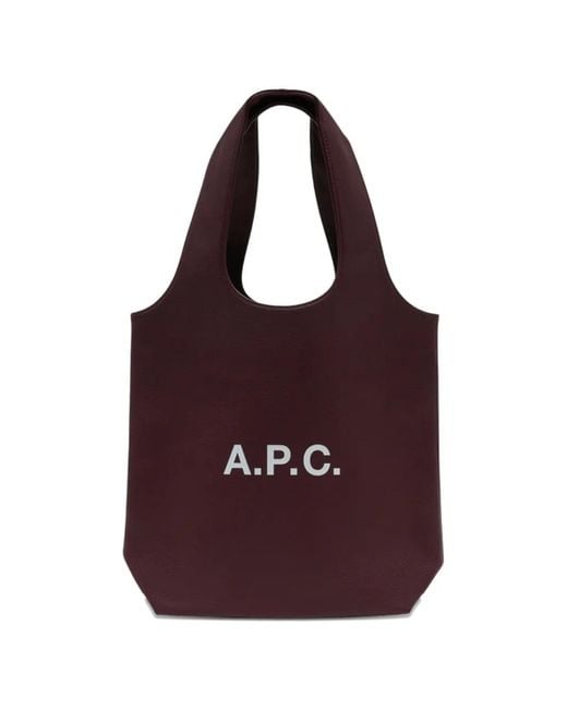 Borsa Shopper Piccola di A.P.C. in Purple